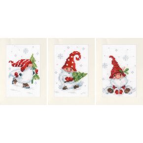 Vervaco Counted Cross Stitch Xmas GNOME, Multicoloured