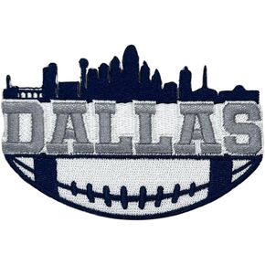 Siam Accs Rugby Fans Dallas City Logo Patch Embroidery American Football Fan Favorite Team Iron On Sew On for Clothing Backpacks Jeans Motorcycle Sew On Custom Jackets Hats Tactical Bags