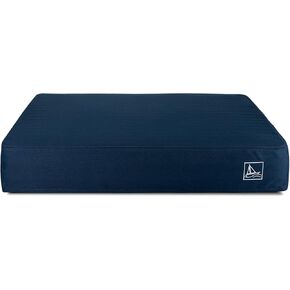 Orthopedic Dog Bed for Large Dogs, 7-Inch Thick Waterproof Dog Mattress with Pocket Springs & Memory Foam, Removable Washable Cover, Non-Slip, Durable Pet Bed for Indoor(Blue, X-Large)