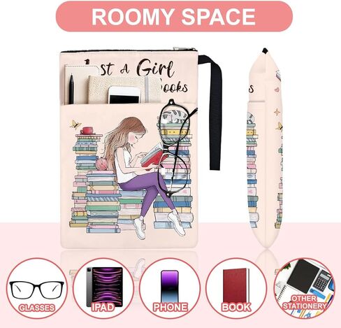 1pc Floral Pattern Book Covers 13.4x9.45 inches Polyester Book Sleeve Book Protectors with Zipper and Front Pocket for Students Teachers and Book Lovers in Saudi Arabia