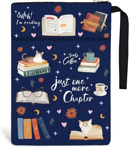1pc Floral Pattern Book Covers 13.4x9.45 inches Polyester Book Sleeve Book Protectors with Zipper and Front Pocket for Students Teachers and Book Lovers in Saudi Arabia