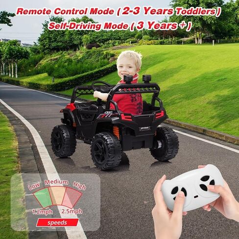 12V Kids Ride On Car Truck Electric Vehicle for Toddlers Battery Powered Car Toy with Remote Control, Spring Suspension, LED Lights, and Music, Pink in Saudi Arabia