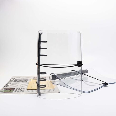Clear A6 Binder with Elastic Band, 6 Black Rings Journal Planner Clear Budget Binder Thick PVC Notebook Cover Folder for 6 Holes A6 Grid Paper Refills Cash Envelopes Binder Dividers (A6) in Saudi Arabia