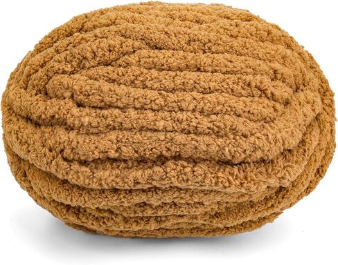 6 Pack Chunky Yarn for Crocheting, 1440g/51oz Thick Chunky Chenille Yarn for Arm Knit, Soft Plush Yarn with Crochet Hook for Making Blankets DIY Crafts/ 3 Pack Beige, 3 Pack Navy Blue in Saudi Arabia