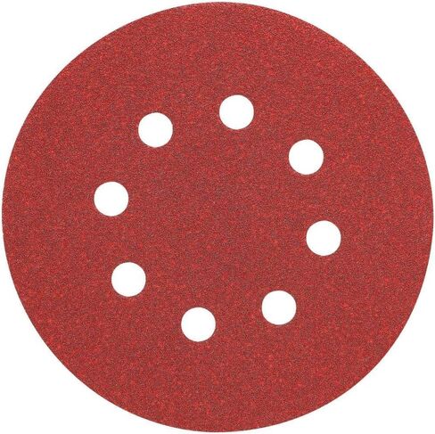 DEWALT DW4314 5-Inch 8 Hole 220 Grit Hook and Loop Random Orbit Sandpaper (25-Pack) in Saudi Arabia