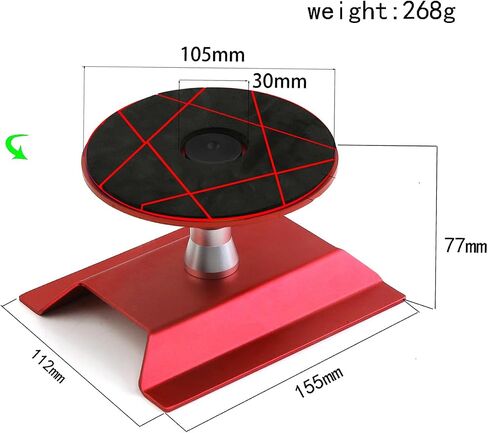 REDSPIDER RC Car Work Stand Aluminum Repair Workstation 360 Degree for for 1/8 1/10 1/12 Scale Cars Trucks Buggies (Red) in Saudi Arabia
