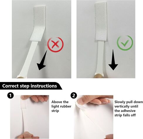 32 Pairs Picture Hanging Strips Heavy Duty, Picture Hangers Without Nails, Picture Hanger Damage Free No Nails Refill Adhesive Poster Strips in Saudi Arabia