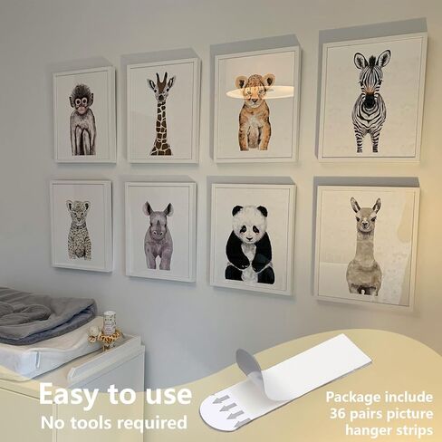 32 زوجًا من شرائط تعليق الصور عالية التحمل، شماعات الصور بدون أظافر، شماعات الصور خالية من التلف، لا يمكن إعادة تعبئة الأظافر، شرائط الملصقات اللاصقة in Kuwait