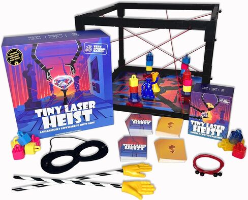 Tiny Laser Heist - A Hilariously Awkward 3D Heist Game, Base + Expansion Pack, 3+ Players, Every Round is a Mini Escape Room in Saudi Arabia