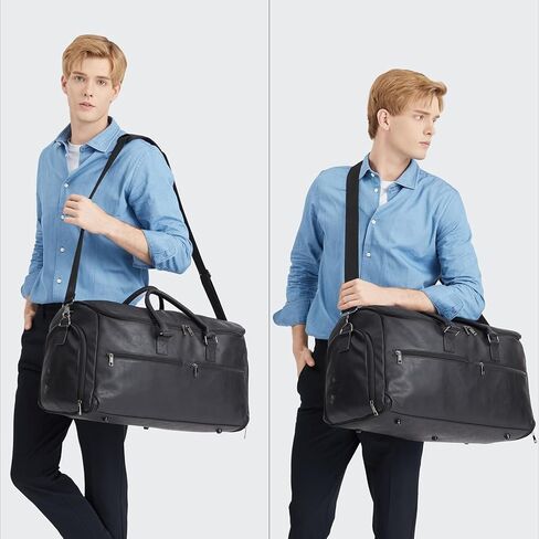 حزام كتف seyfocnia، حزام حقيبة أمتعة بديل عالمي، حزام كتف عريض للكمبيوتر المحمول، أحزمة حقيبة كروس مبطنة قابلة للتعديل مقاس 52 بوصة، أسود in Kuwait