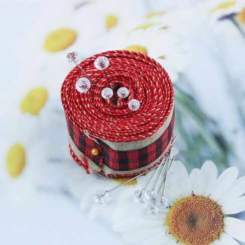 300PCS 1.5 Inch Straight Clear Corsage Boutonniere Pins with Crystal Heads Diamond Rhinestone Floral Pins Ideal for DIY Decoration, Crafts, Sewing, Quilting and Wedding Bridal Hair Accessories in Kuwait