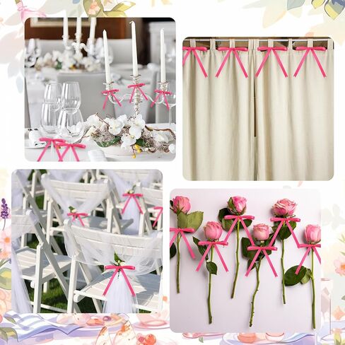 Riceshoot 50 Pcs Brown Twist Tie Bows Satin Ribbon for Cake Craft Gift in Saudi Arabia