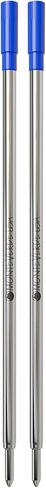 Monteverde Ballpoint Refill to Fit Dupont Ballpoint Pens, Medium Point, Soft Roll, Blue, 2 per Pack (T132BU) in Saudi Arabia
