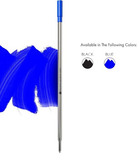 Monteverde Ballpoint Refill to Fit Dupont Ballpoint Pens, Medium Point, Soft Roll, Blue, 2 per Pack (T132BU) in Saudi Arabia