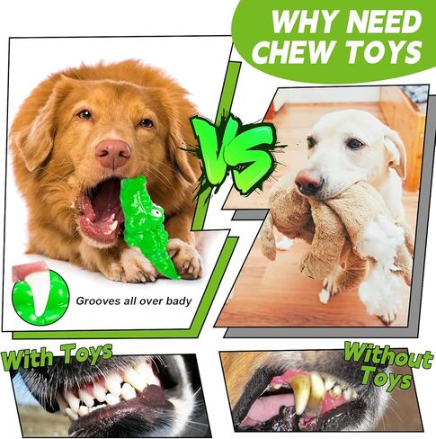 ألعاب للكلاب للمضغ العدواني - ألعاب للكلاب قوية ومتينة - ألعاب مضغ للكلاب للمضغين العدوانيين - عظام كلب غير قابلة للتدمير للكلاب المتوسطة والكبيرة، ألعاب للكلاب لإبقائها مشغولة (وردي) in Kuwait