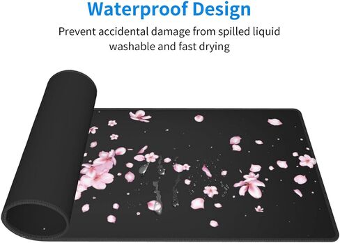 Japanese Cherry Blossom Flower Gaming Mouse Pad Large XL Desk Mat Long Extended Pads Big Mousepad for Home Office Decor Accessories 31.5 X 11.8 Inch in Saudi Arabia