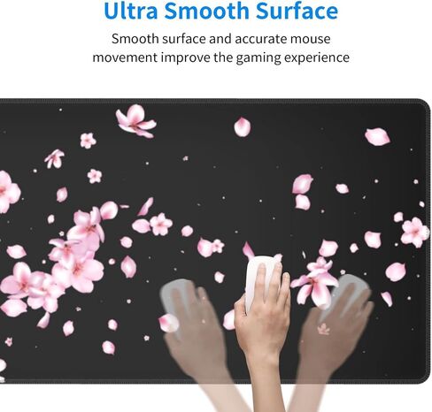 Japanese Cherry Blossom Flower Gaming Mouse Pad Large XL Desk Mat Long Extended Pads Big Mousepad for Home Office Decor Accessories 31.5 X 11.8 Inch in Saudi Arabia