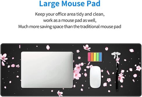 Japanese Cherry Blossom Flower Gaming Mouse Pad Large XL Desk Mat Long Extended Pads Big Mousepad for Home Office Decor Accessories 31.5 X 11.8 Inch in Saudi Arabia