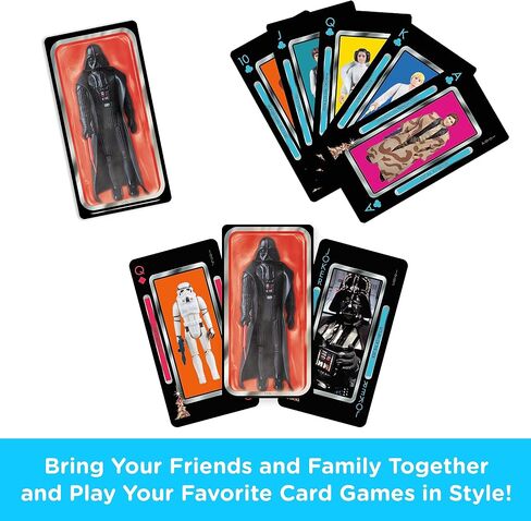 Aquarius Star Wars Darth Vader Premium Playing Cards - Darth Vader Themed Deck of Cards for Your Favorite Card Games - Officially Licensed Star Wars Merchandise & Collectibles in Saudi Arabia