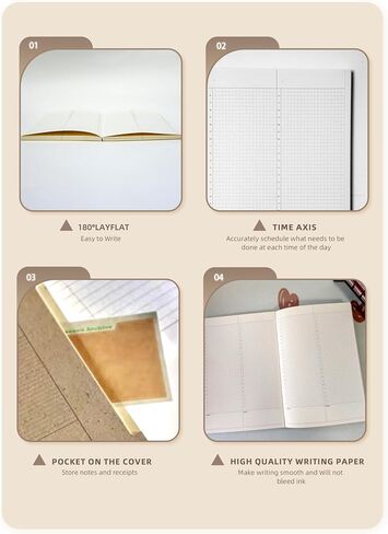A5 Undated Planner,Small To Do List Notebooks for Work,2025 Planner Weekly and Monthly for Woman、Wedding Planner、Teacher、Thristian（Khaki） in Saudi Arabia
