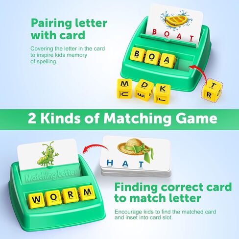 SAITCPRY Toys for Ages 2-4 4-6,Educational Toys for 3 4 5 Year Old for Toddlers 2-4 Year Matching Letter Games for 3-5 Montessori Toys for Kids Birthday Halloween Christmas Stocking Stuffer Gifts in Saudi Arabia