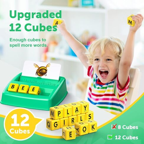 SAITCPRY Toys for Ages 2-4 4-6,Educational Toys for 3 4 5 Year Old for Toddlers 2-4 Year Matching Letter Games for 3-5 Montessori Toys for Kids Birthday Halloween Christmas Stocking Stuffer Gifts in Saudi Arabia