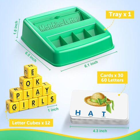 SAITCPRY Toys for Ages 2-4 4-6,Educational Toys for 3 4 5 Year Old for Toddlers 2-4 Year Matching Letter Games for 3-5 Montessori Toys for Kids Birthday Halloween Christmas Stocking Stuffer Gifts in Saudi Arabia
