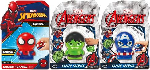 JA-RU Marvel Avengers & Spiderman Foam Balls for Kids (3 Squishy Toy) Superhero Stress Balls. Stress Relief Therapy Squeeze Ball. Bulk Gifts & Classroom Prizes. ABC-6811-3 in Saudi Arabia