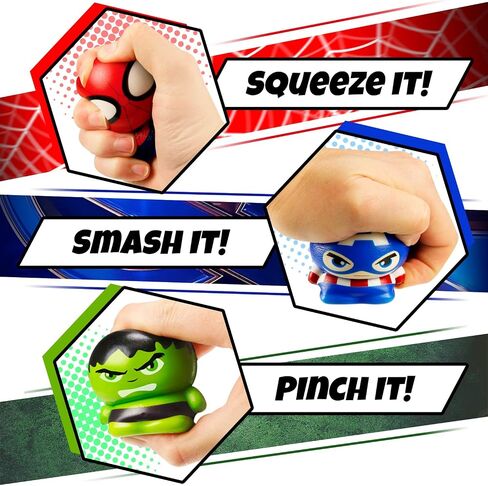 JA-RU Marvel Avengers & Spiderman Foam Balls for Kids (3 Squishy Toy) Superhero Stress Balls. Stress Relief Therapy Squeeze Ball. Bulk Gifts & Classroom Prizes. ABC-6811-3 in Saudi Arabia