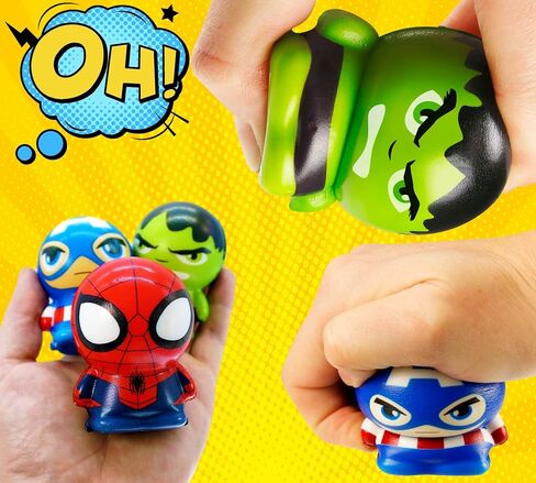 JA-RU Marvel Avengers & Spiderman Foam Balls for Kids (3 Squishy Toy) Superhero Stress Balls. Stress Relief Therapy Squeeze Ball. Bulk Gifts & Classroom Prizes. ABC-6811-3 in Saudi Arabia