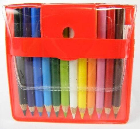 12 Mini Colored Pencils in Handy Pouch (21612) in Kuwait