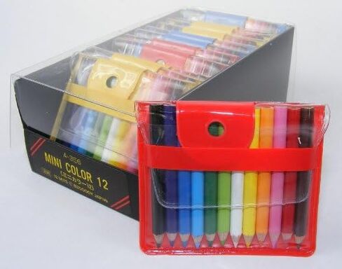 12 Mini Colored Pencils in Handy Pouch (21612) in Kuwait