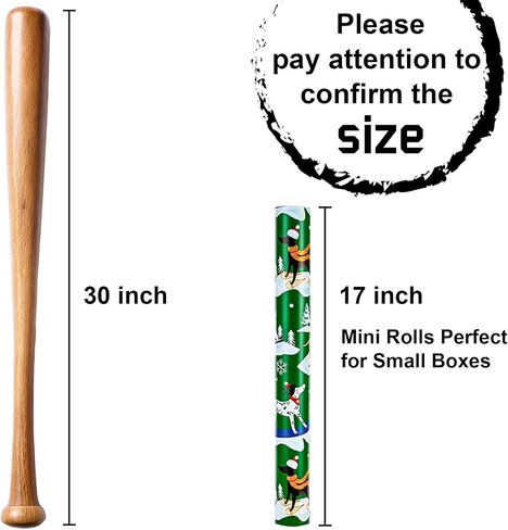 MIMUTI Dog Christmas Wrapping Paper - Green Christmas Wrapping Paper Roll, 17in x 33ft, Reversible Cute Dog Christmas Wrapping Paper Design for Holiday, Party, Celebration in Saudi Arabia