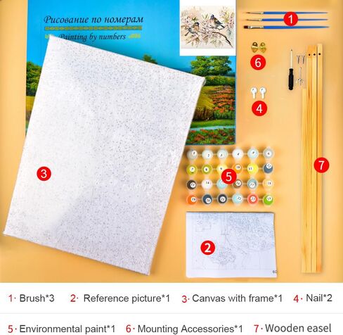 Paint by Numbers for Adults Car on The Beach Adults' Paint by Number Kits Travel Bus Sunset Landscape Art Painting Kits with Brushes Oil Painting Art Crafts 16x20 in in Saudi Arabia