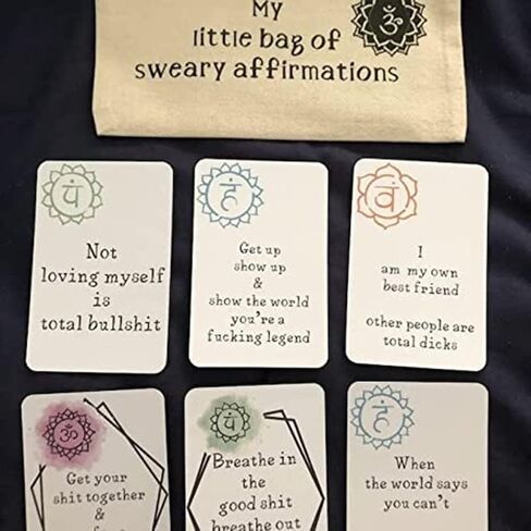 16pcs Funny Affirmation Card Gift - Positivity Affirmation Cards | Daily Affirmation Cards Motivational Phrase | Affirmation Cards Set | Positive Affirmations Cards | Birthday Cards for self Friends in Saudi Arabia