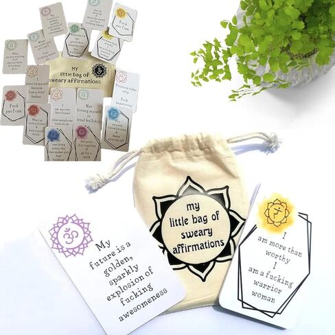 16pcs Funny Affirmation Card Gift - Positivity Affirmation Cards | Daily Affirmation Cards Motivational Phrase | Affirmation Cards Set | Positive Affirmations Cards | Birthday Cards for self Friends in Saudi Arabia