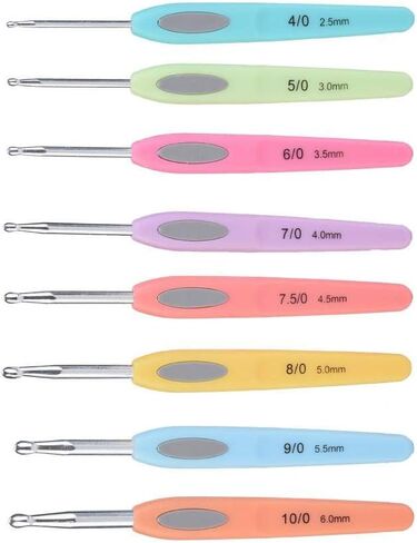 ZJchao Crochet Hook Set New Aluminium Knitting Needles Set with Colourful Soft Plastic Handle for Extrem Comfort in Saudi Arabia