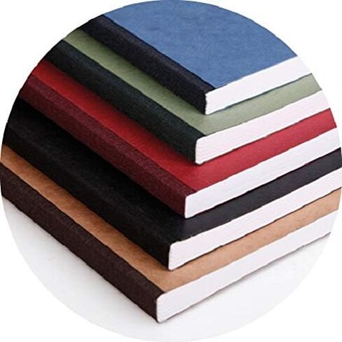 Clairefontaine - المرجع 79546C - دفتر ملاحظات Age Bag Clothbound (192 صفحة) - حجم A5، مساطر مبطنة، ورق رق مصقول 90 جرامًا للمتر المربع - غطاء بتأثير جلدي بني in Kuwait