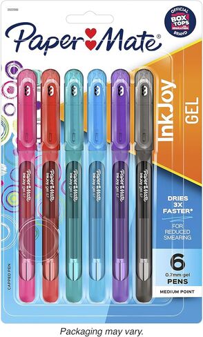 Paper Mate InkJoy Gel Pens Medium Point (0.7mm) Capped, 8 Count, Assorted Colors (2022986) in Saudi Arabia