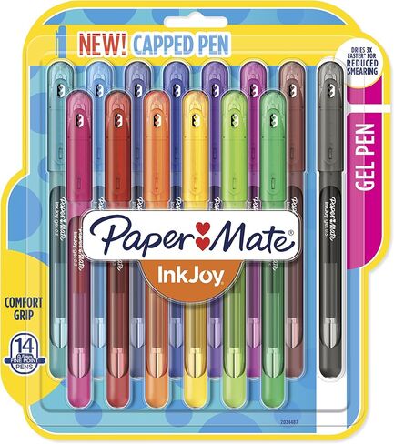 Paper Mate InkJoy Gel Pens Medium Point (0.7mm) Capped, 8 Count, Assorted Colors (2022986) in Saudi Arabia