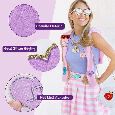15PCS Chenille Patches Music Patches Iron On Heart Scarf Cat Note Disco Ball Patch DIY Sew On Applique Backpack Clothes Jackets Jeans Decor Sticker in Saudi Arabia