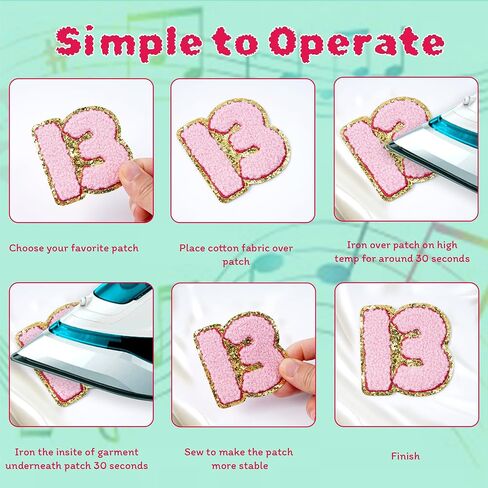 15PCS Chenille Patches Music Patches Iron On Heart Scarf Cat Note Disco Ball Patch DIY Sew On Applique Backpack Clothes Jackets Jeans Decor Sticker in Saudi Arabia