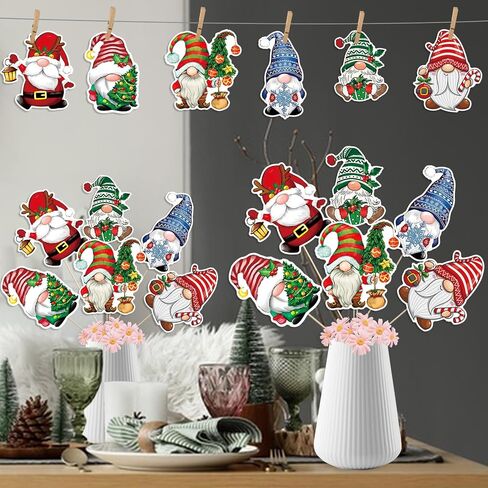 24Pcs Christmas Party Decorations Christmas Centerpiece Sticks for Merry Christmas Decorations Christmas Party Table Decorations Friendsmas Party Decorations Christmas Party Supplies in Saudi Arabia