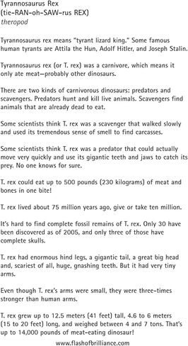 Dinosaur Flash Cards with Fun Facts and Pronunciation Keys for Each Dinosaur in Saudi Arabia