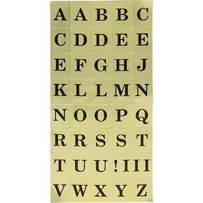 ADVANTUS Self Adhesive Assorted Numbers, 1/2 x 5/8 Inches, 378 Labels, Black/Gold (Z06004)
