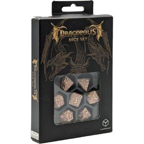 Q-Workshop Dracopolis Dice Set The Yuacatan Featherwing - Dice Accessory for Tabletop Board Card Games - for 1+ Players and Ages 14+