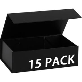 15 Pack Magnetic Gift Box With Lid 9.5x6x3,White Gift Boxes Bulk,Luxury Bridesmaid Proposal Box,Small Magnetic Closure Box Boxes For Presents,Wedding,Business