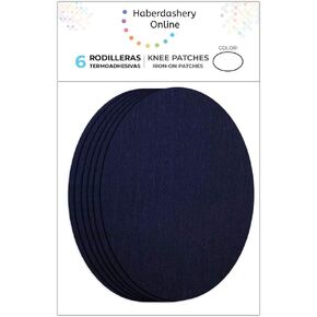 6 Piece Knee Kids Patches. Iron Pads to Protect Your Clothes and Repair of Trousers, Jackets, Sweaters, Shirts. 10.5 x 8 cm. (22. Light Navy)