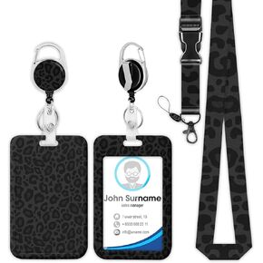 Cool Shark Badge Holder Reel Lanyard, Sea Animals ID Card Badge Holder Retractable Name Tag Clips, Funny Nurse Teacher Office Student Gifts