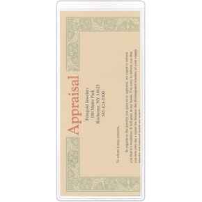 StoreSMART® - Clear Plastic Brochure/Policy/Ticket Holders - 100 Pack - RR9124-100
